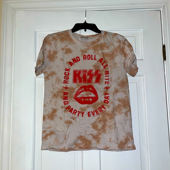 Elizabeth and James Tops - Elizabeth and James Tie Dye Band Tshirt